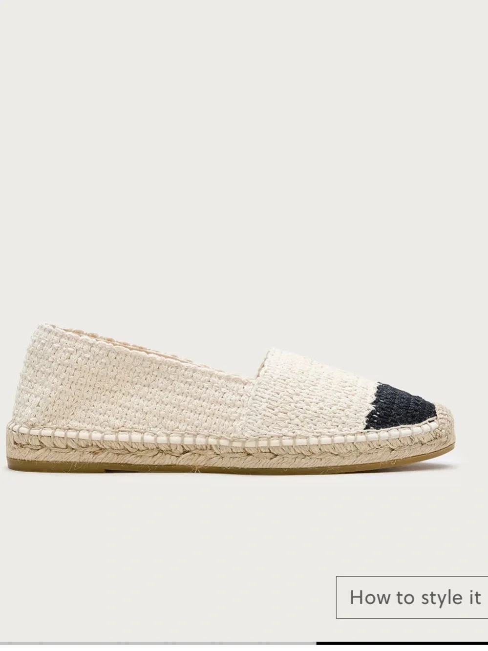 J.Crew Made-in-Spain two-tone crochet espadrilles